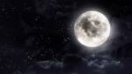 clear moon black white