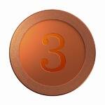 3 bronze coin medal template